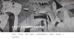 Desktop Screenshot of galeriacarmensallent.com